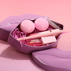 All in One Lip Gloss Lipliner Makeup Gift Sets Beauty Set Box Holiday Gift Lipoil Scrub Lip Mask 5 Pcs Makeup Set