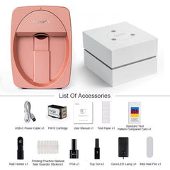 Portable 3D Smart Mobile Nails Polish Printer Machine Digital DIY Finger Machine Nails and Flower Printer Nail Printer
