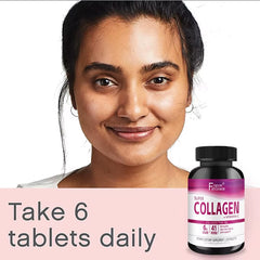 Collagen Supplement with Vitamin C and Biotin for Enhanced Skin, Hair, and Nail Health - Antioxidant-Rich Tablets for Adults