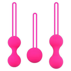 Elevate Your Intimacy: 3-Piece Safe Silicone Kegel Ball Set for Beginners - Enhance Pelvic Floor Strength and Confidence