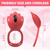 Strap on Vibrator with Multi Modes Adjustable Vibration Rings APP Control