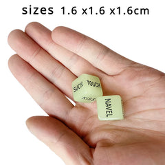 Luminous Engraved Dice Fun Cube Dice Game Suitable