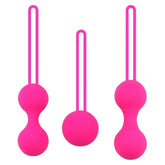 Elevate Your Intimacy: 3-Piece Safe Silicone Kegel Ball Set for Beginners - Enhance Pelvic Floor Strength and Confidence