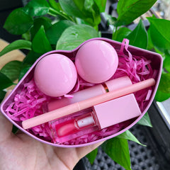 All in One Lip Gloss Lipliner Makeup Gift Sets Beauty Set Box Holiday Gift Lipoil Scrub Lip Mask 5 Pcs Makeup Set