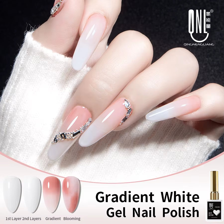 R S Nail Custom Logo High-Quality Self-Leveling Gel Nail Polish - Long-Lasting Non-Yellowing Ice Pink Shade