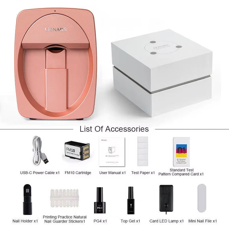 Portable 3D Smart Mobile Nails Polish Printer Machine Digital DIY Finger Machine Nails and Flower Printer Nail Printer