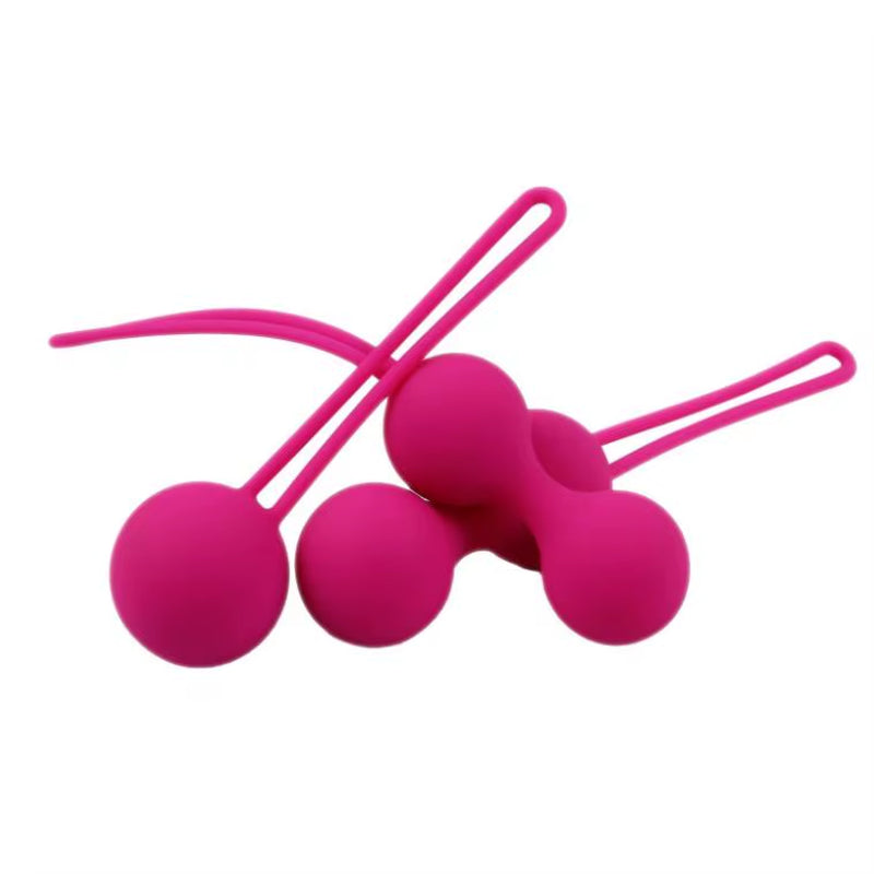 Elevate Your Intimacy: 3-Piece Safe Silicone Kegel Ball Set for Beginners - Enhance Pelvic Floor Strength and Confidence
