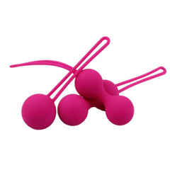 Elevate Your Intimacy: 3-Piece Safe Silicone Kegel Ball Set for Beginners - Enhance Pelvic Floor Strength and Confidence