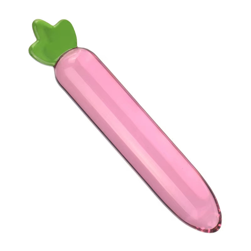 Wholesale Fruit Vegetable Shape Anal Plug Series Male Female Masturbator Glass Dildo Sex Toy Adult