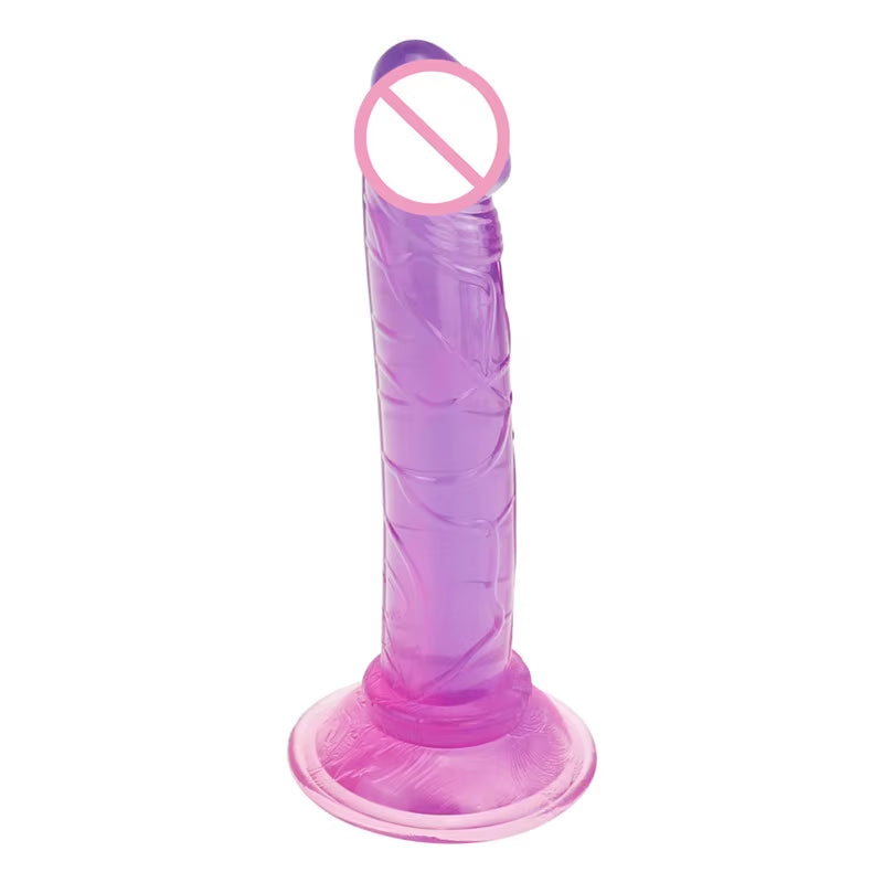 Mini 5 Inch Cheap and Colorful Tpe Soft Realistic Suction Cup Mini Dildo 