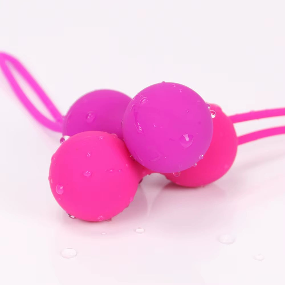 Elevate Your Intimacy: 3-Piece Safe Silicone Kegel Ball Set for Beginners - Enhance Pelvic Floor Strength and Confidence