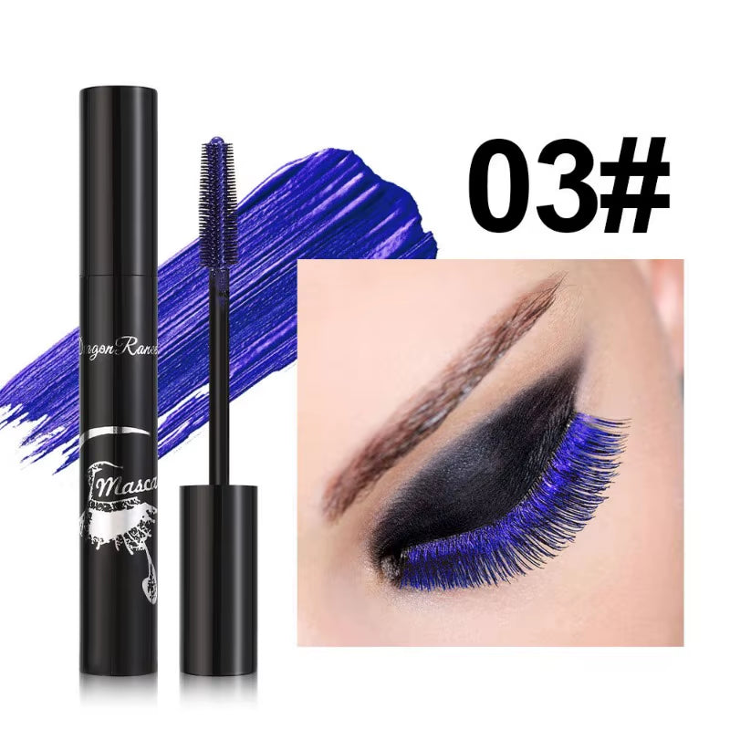 Colorful Dense Eye Makeup Bronze Fine Diamond Mascara Cream Waterproof Blue Purple Pearl Mascara Fine Cosmetics Dropshipping