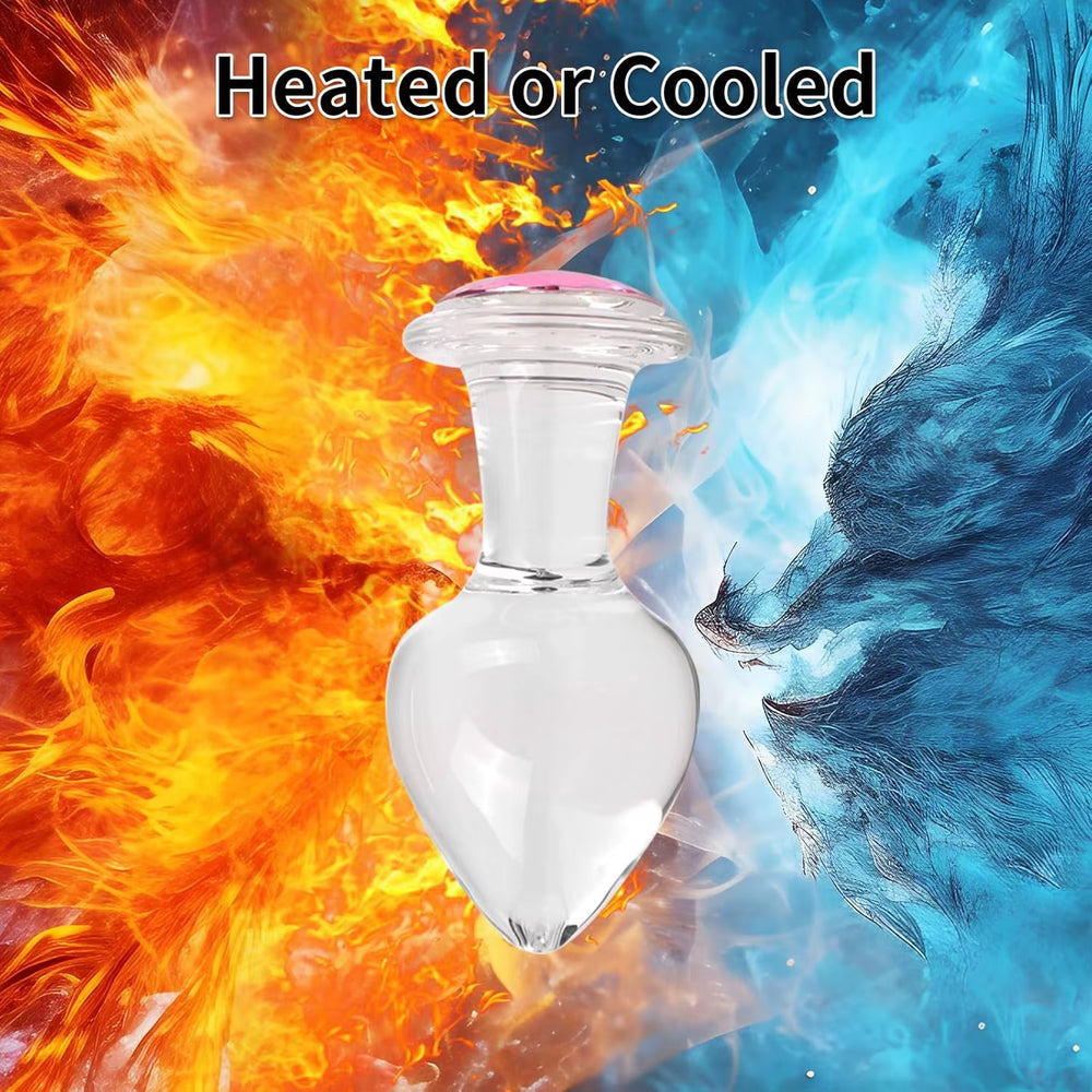 3PCS Anal Plug Crystal Glass Anal Plug with Luxury Jewelry Butt Plug Fetish Anus Stimulation Unisex Adult Anal Sex Toy