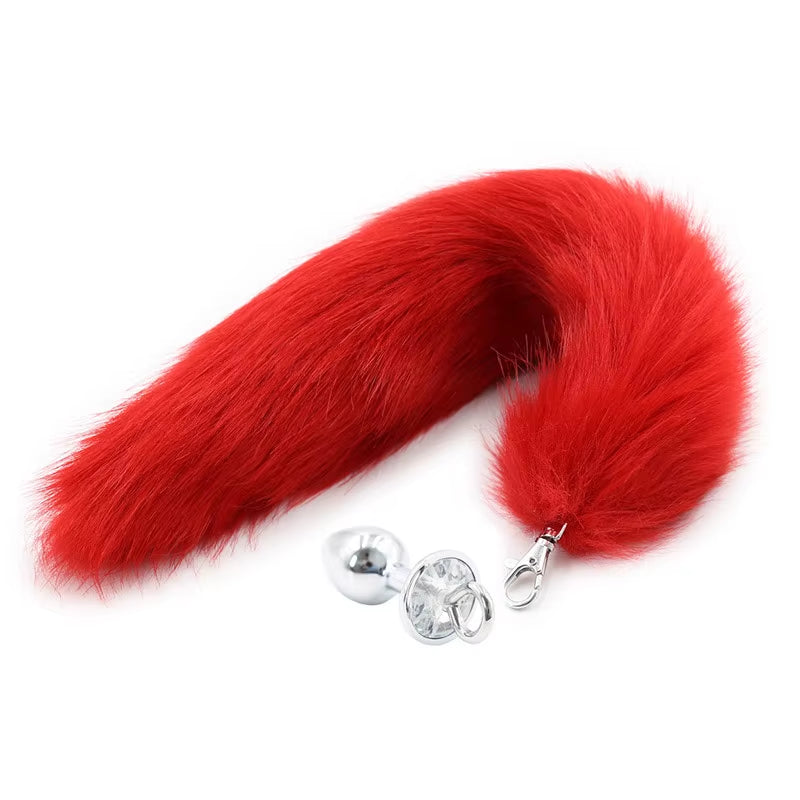 Wholesale High Quality New Detachable Smooth Foxtail Butt Plug Sexy Fox Tail Anal Plug with Separable Metal Anal Toys for Couple