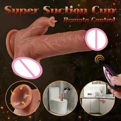 8.27In Remote Control Realistic Dildo with Licking Tongue for Women 9 Vibrating Thrusting