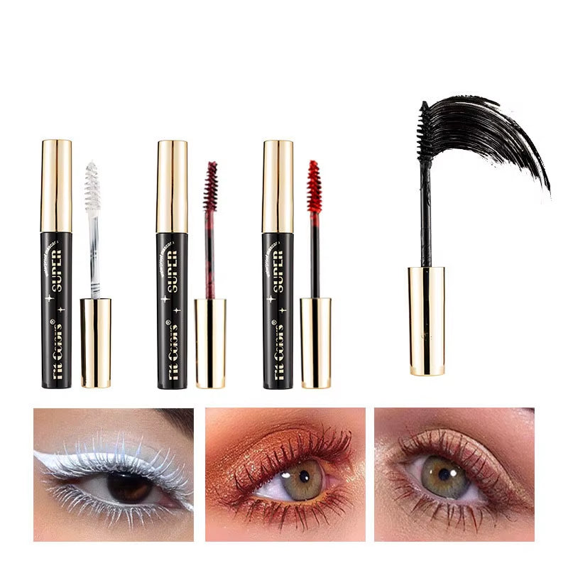 Waterproof 5D Silk Fiber for Mascara with 14 Colors 3D Lash Color Eyelash Extension Thick Lengthening Eye Lashes Cosmetic