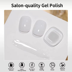 R S Nail Custom Logo High-Quality Self-Leveling Gel Nail Polish - Long-Lasting Non-Yellowing Ice Pink Shade