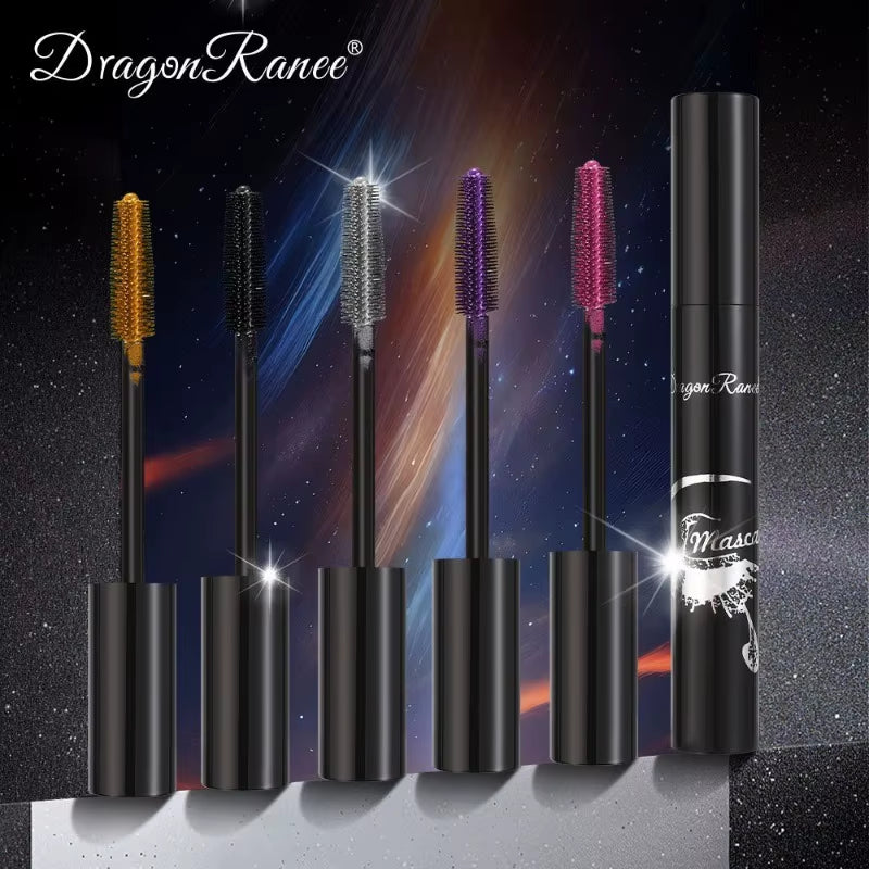 Colorful Dense Eye Makeup Bronze Fine Diamond Mascara Cream Waterproof Blue Purple Pearl Mascara Fine Cosmetics Dropshipping