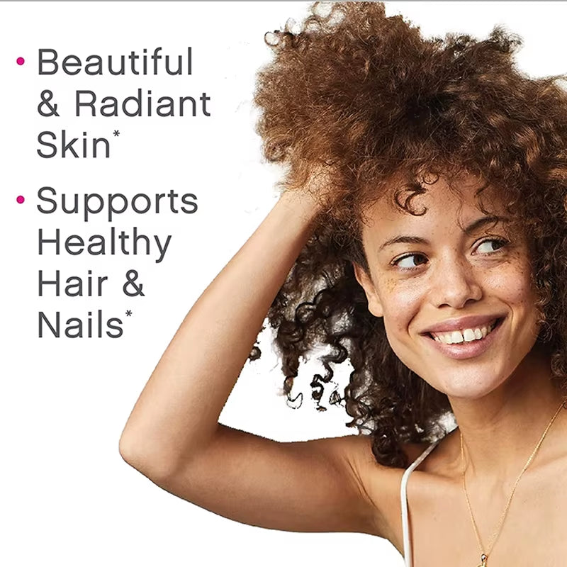 Collagen Supplement with Vitamin C and Biotin for Enhanced Skin, Hair, and Nail Health - Antioxidant-Rich Tablets for Adults