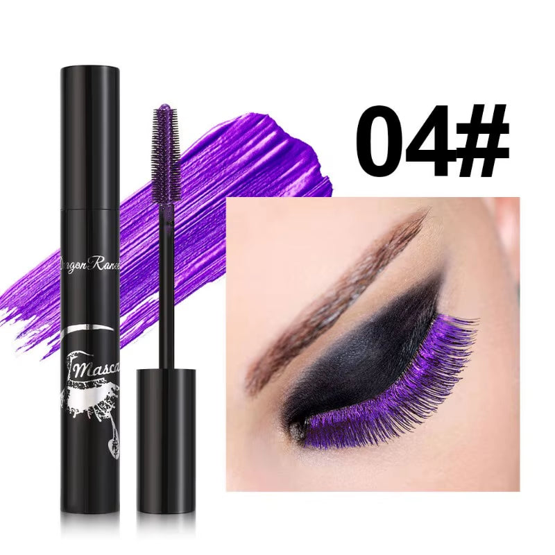 Colorful Dense Eye Makeup Bronze Fine Diamond Mascara Cream Waterproof Blue Purple Pearl Mascara Fine Cosmetics Dropshipping