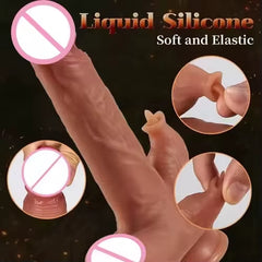 8.27In Remote Control Realistic Dildo with Licking Tongue for Women 9 Vibrating Thrusting