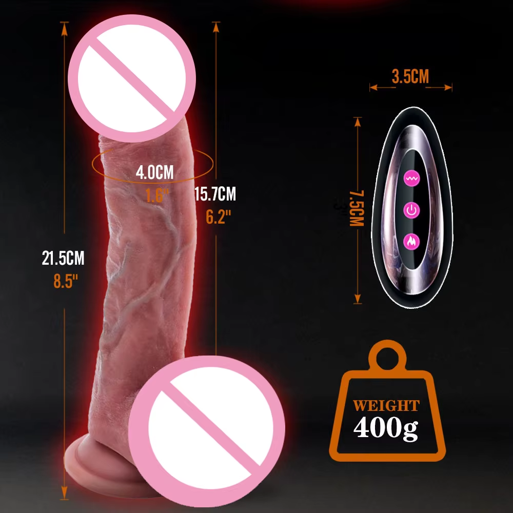 European Best-Selling New Electric Big Dildo Vibrating Heating Telescopic Female Sex Toy Soft Adult-Friendly Wholesale