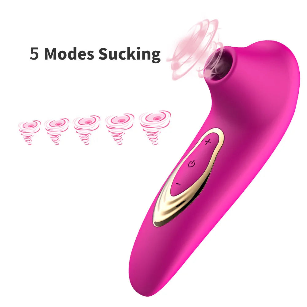 Clitoral and Nipple Stimulator with G-Spot Massaging Function for Women