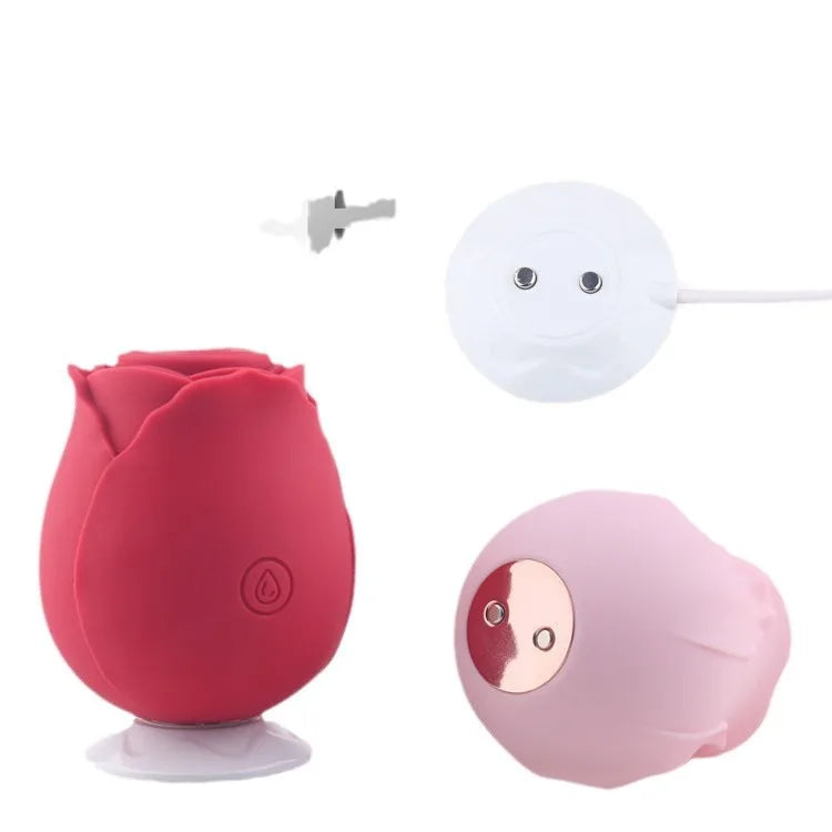 USB Rechargeable Silicone Clitoral Vibrator with Sucking Feature for Women