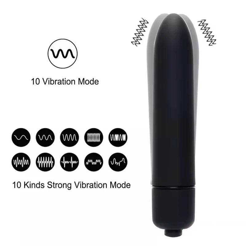 10-Speed Bullet Vibrating Jump Egg for Clitoral Stimulation sex toy - Mini Adult Toy for Women