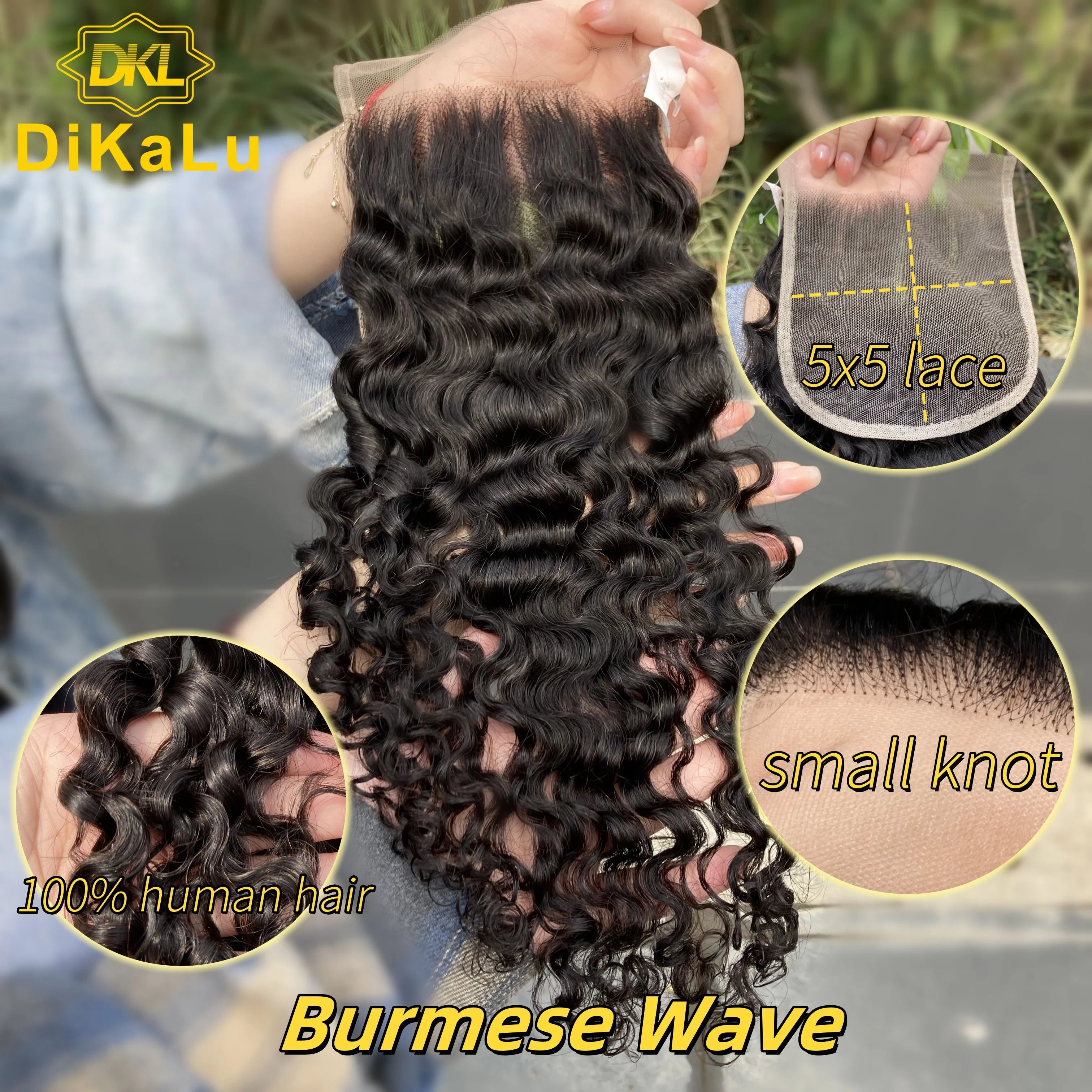 Premium High Definition Thin HD Lace Frontal 13x5, 150% Density Swiss Lace Closure - Vendor Toupee 13x5