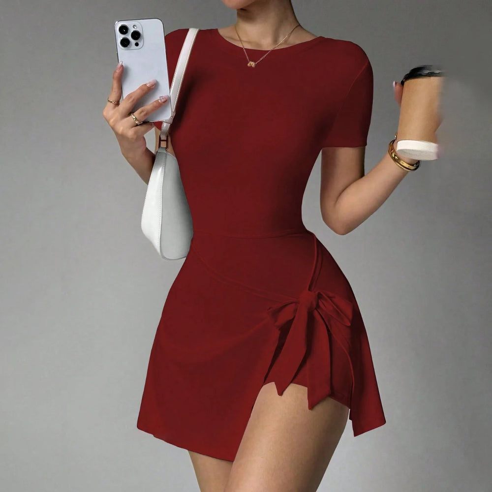 Women'S Sexy Yoga Tennis Skirt Lightweight Breathable Dress for Outdoor Golf Sports Tennis Dress