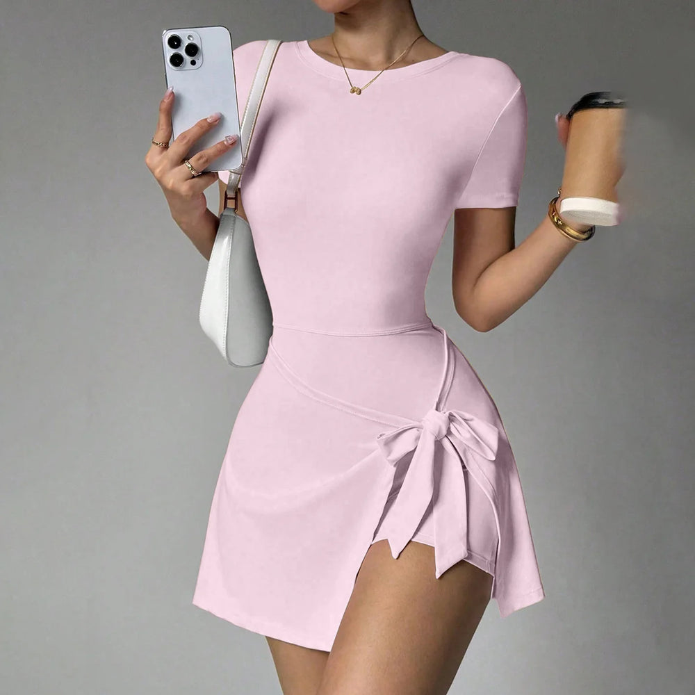 Women'S Sexy Yoga Tennis Skirt Lightweight Breathable Dress for Outdoor Golf Sports Tennis Dress