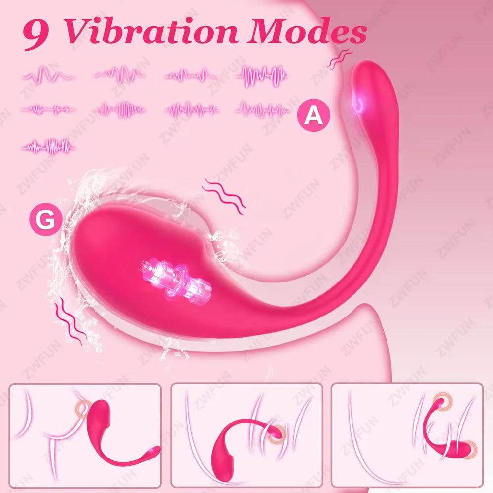 3-in-1 Advanced Thrusting Rabbit Vibrator with Rotating Ball and Clitoral Stimulator for Women - Sex toys