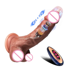Soft Realistic G-Spot Vibrator with 10 Vibration & Remote-Controlled Dildos for Women