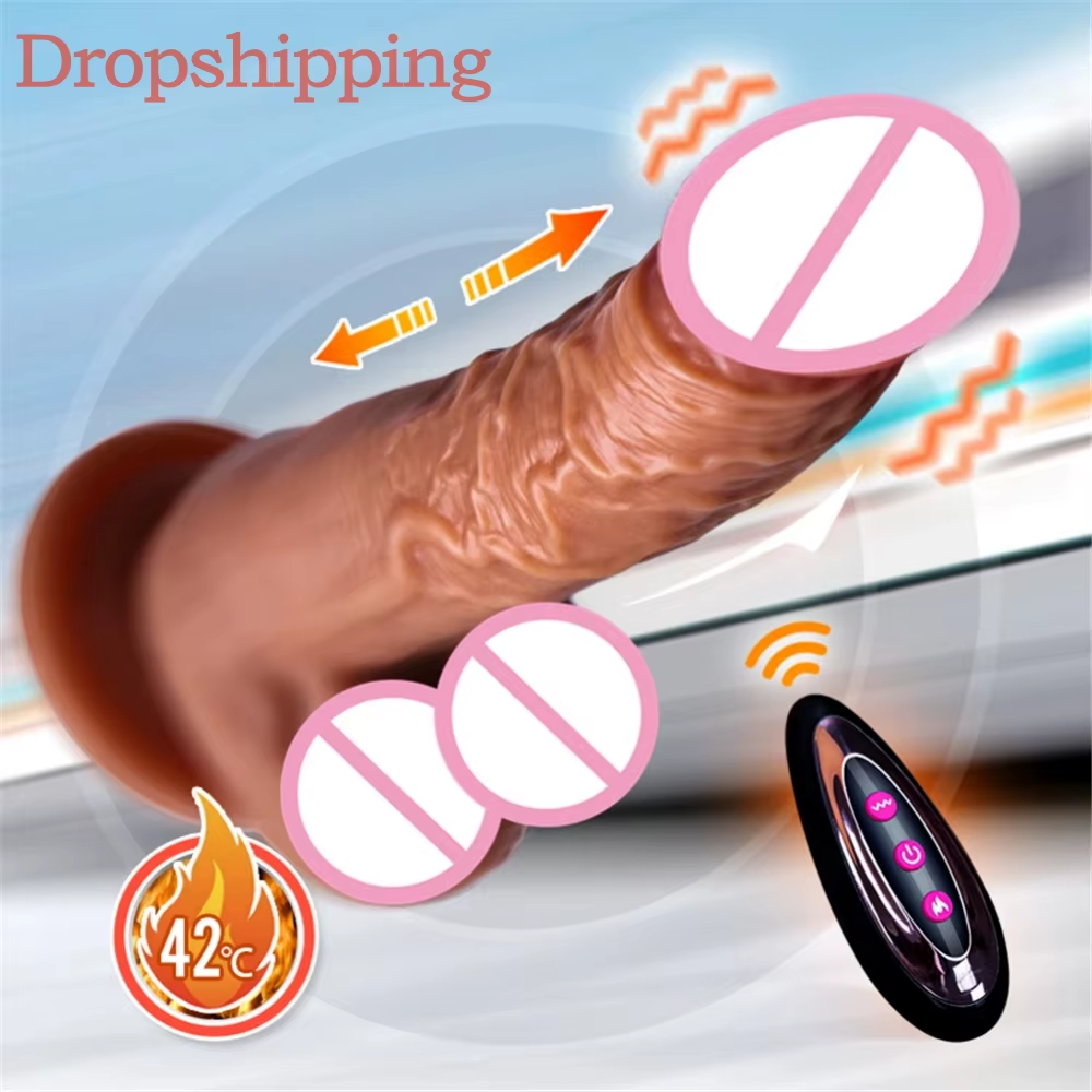 Soft Realistic G-Spot Vibrator with 10 Vibration & Remote-Controlled Dildos for Women