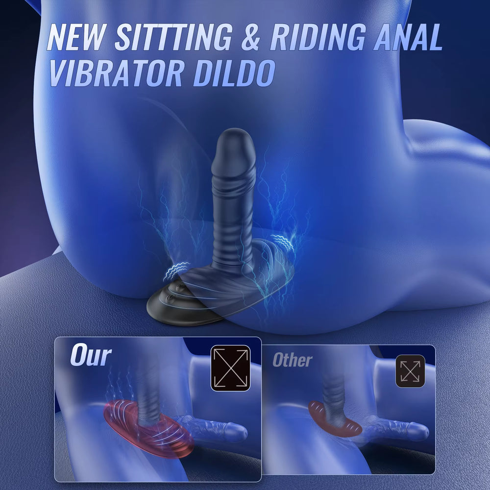 Male Posterior Silicone Vibrating Anal Plug Electric Massage Device