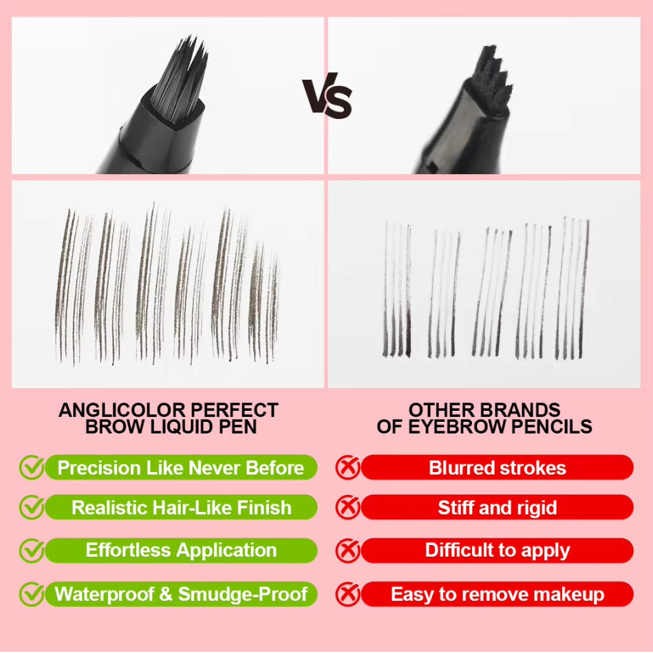 Pigmented Micro Eye Brow Pencil High Quality Brow Liner Pen Vegan Private Label Eyebrow Pencil