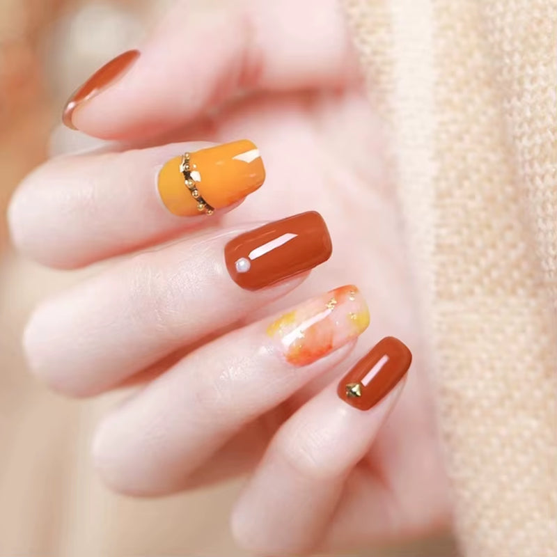 Pumpkin Color Series Gel Nail Polish - OEM Custom Soak Off UV Gel for Nail Salons