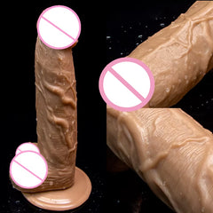 8 Inch Super Artificial Lifelike Soft Suction Cup Wearable Realistic Dildo for Couple