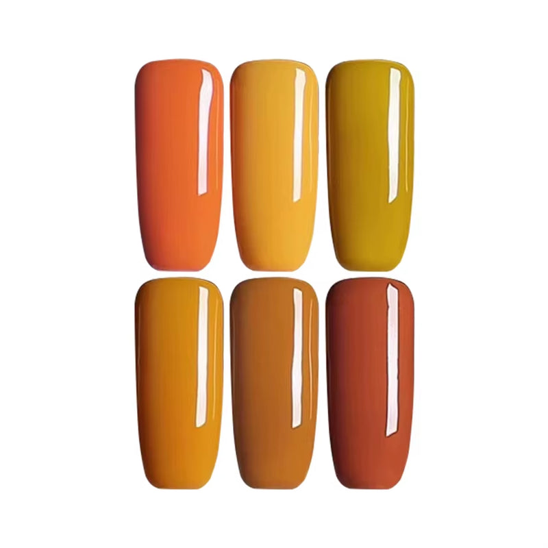 Pumpkin Color Series Gel Nail Polish - OEM Custom Soak Off UV Gel for Nail Salons