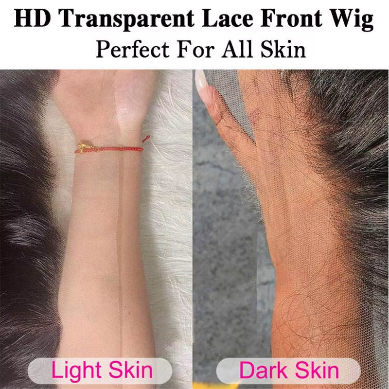 High-Density HD 13X6 Human Hair Wigs for Black Women - Wholesale Brazilian Virgin Hair Transparent Lace Front Wig