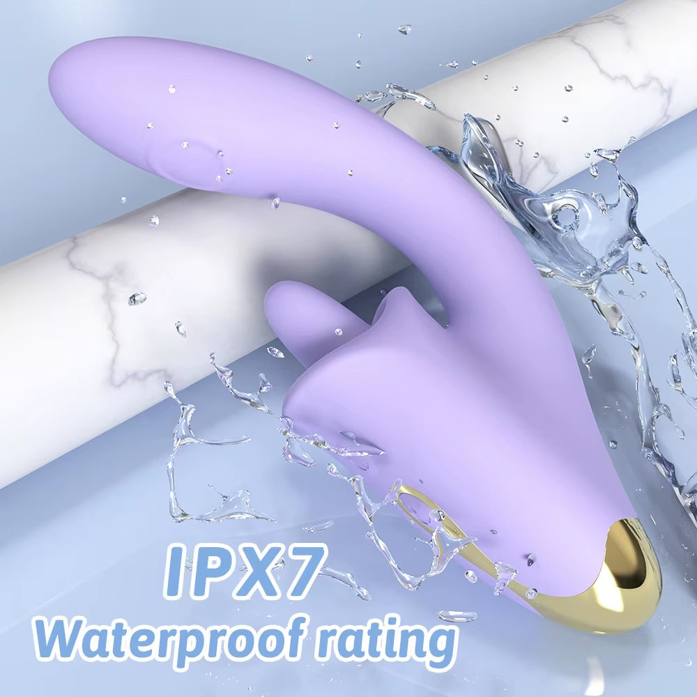 G-Spot USB Powered Tongue Licking Vibrator Dildo for Massage Dildo Vibrator with Comfortable Design