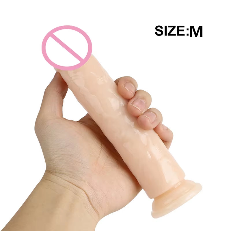 Realistic Clear Dildo with Suction Cup Dildo Para Mulheres