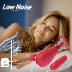 3 in 1 Removable Thrusting Jump Toy Sex Products Girl Vibrator Sex Toys Clitoral Licking Silicon Model of Women