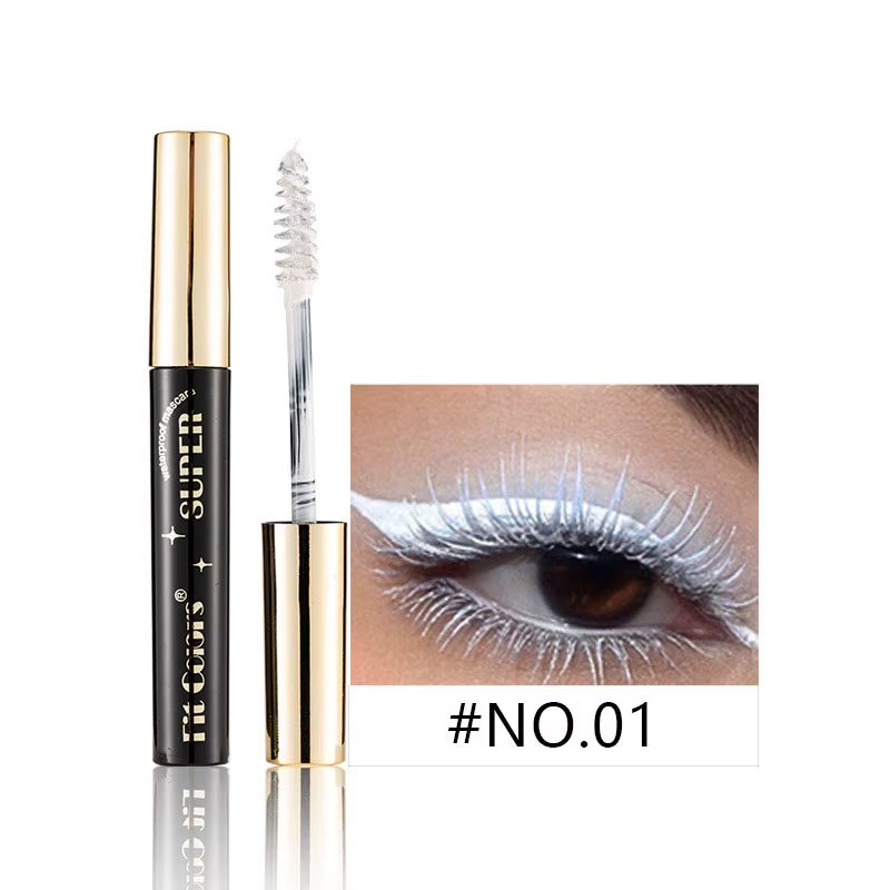 Waterproof 5D Silk Fiber for Mascara with 14 Colors 3D Lash Color Eyelash Extension Thick Lengthening Eye Lashes Cosmetic