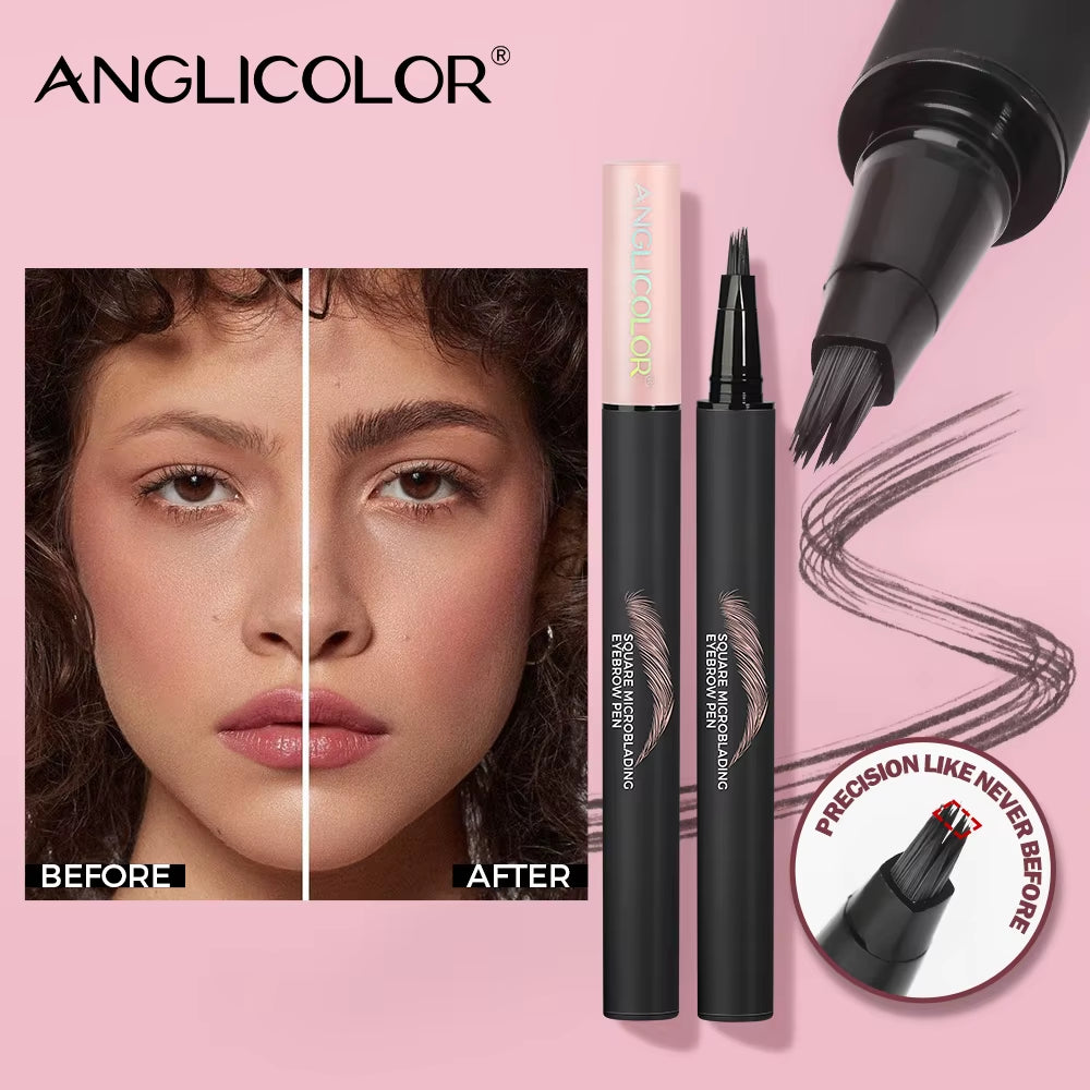 Pigmented Micro Eye Brow Pencil High Quality Brow Liner Pen Vegan Private Label Eyebrow Pencil