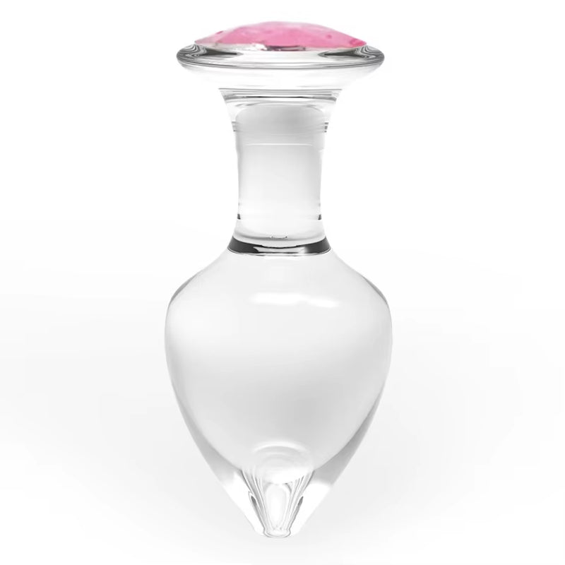 3PCS Anal Plug Crystal Glass Anal Plug with Luxury Jewelry Butt Plug Fetish Anus Stimulation Unisex Adult Anal Sex Toy