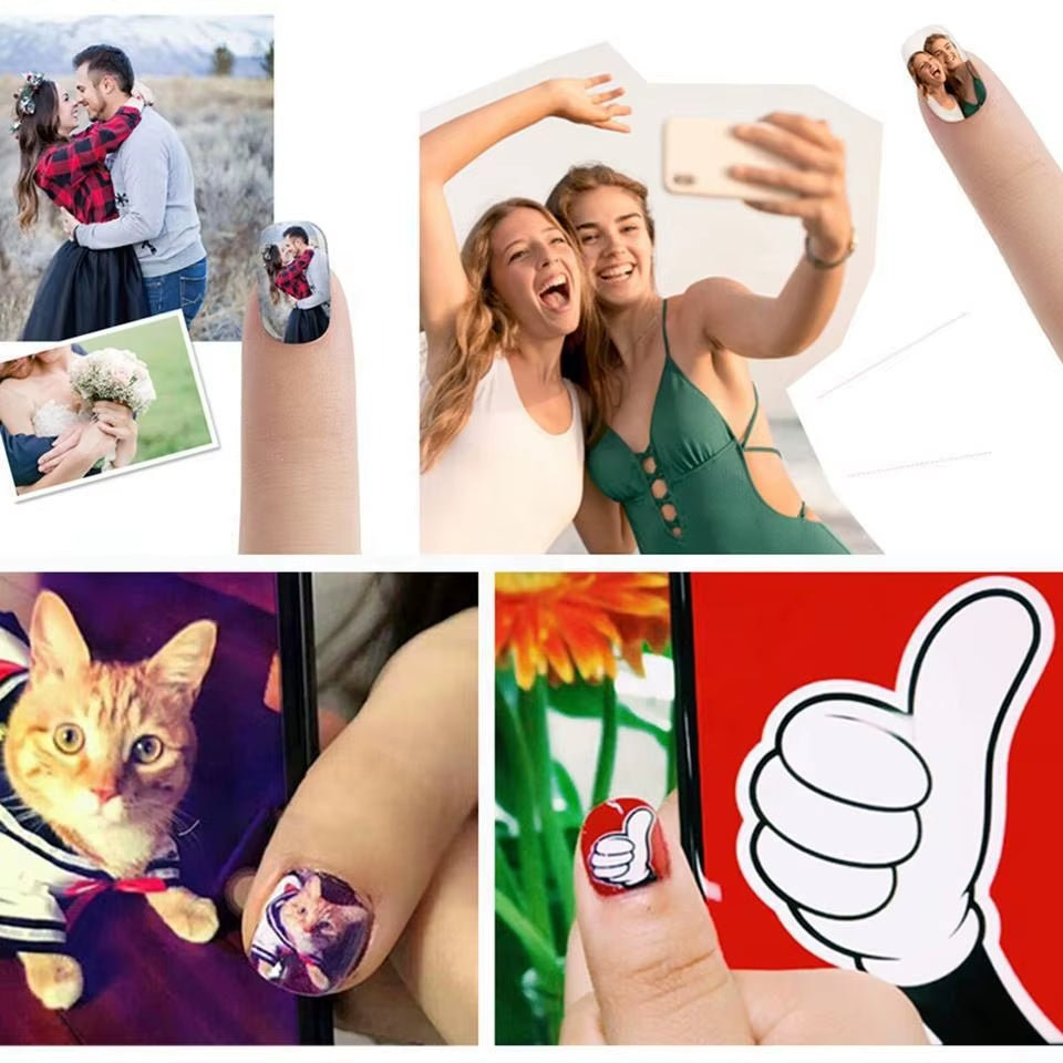 Portable 3D Smart Mobile Nails Polish Printer Machine Digital DIY Finger Machine Nails and Flower Printer Nail Printer