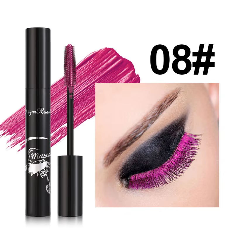 Colorful Dense Eye Makeup Bronze Fine Diamond Mascara Cream Waterproof Blue Purple Pearl Mascara Fine Cosmetics Dropshipping