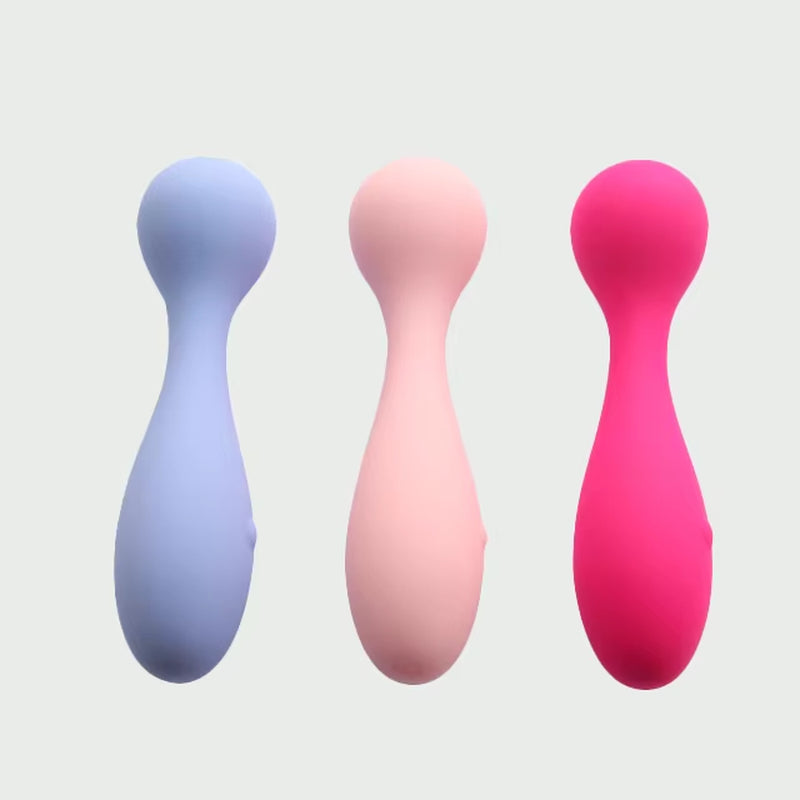 Liquid Silicone Mini Av Wand Massager Clitoral Stimulation Vibrator Sex Toys